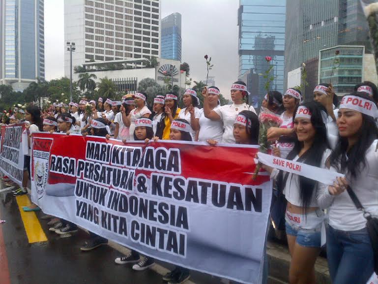 Aksi Simpatik Pekat di Bundaran HI