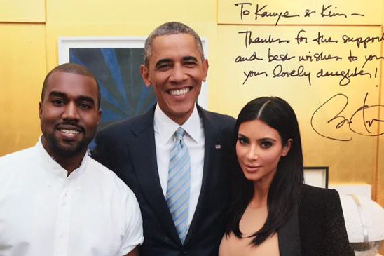 Foto Bareng Obama Kim Kardashian Tetap Berpakaian Seksi