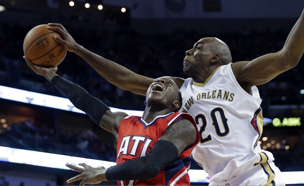 Situasi New Orleans Pelicans kontra Atlanta Hawks. (Foto: AP/Gerald Herbert)