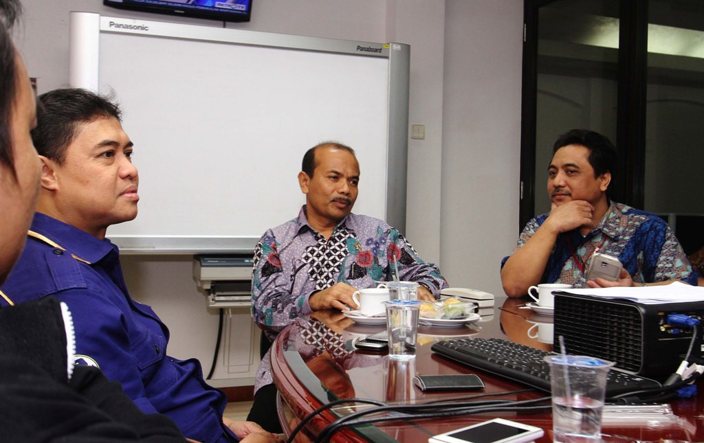 Menteri Perencanaan dan Pembangunan Nasional (Kem-PPN) Andrinof Chaniago (tengah) -- FOTO: MI/ANGGA YUNIAR