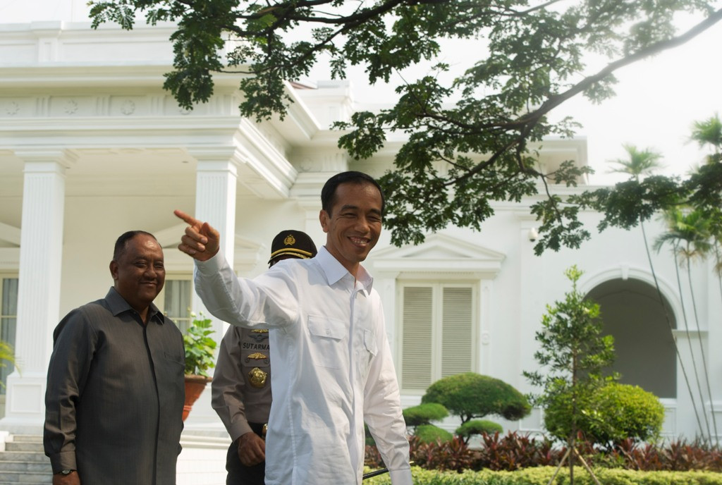 Presiden Jokowi di Istana Kepresidenan/Ant/ANDIKA WAHYU.