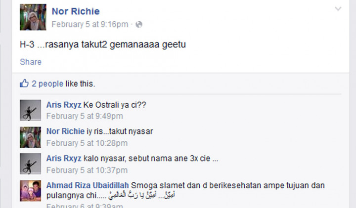 Norricih Seperti Sudah Punya Firasat tak akan Pulang 