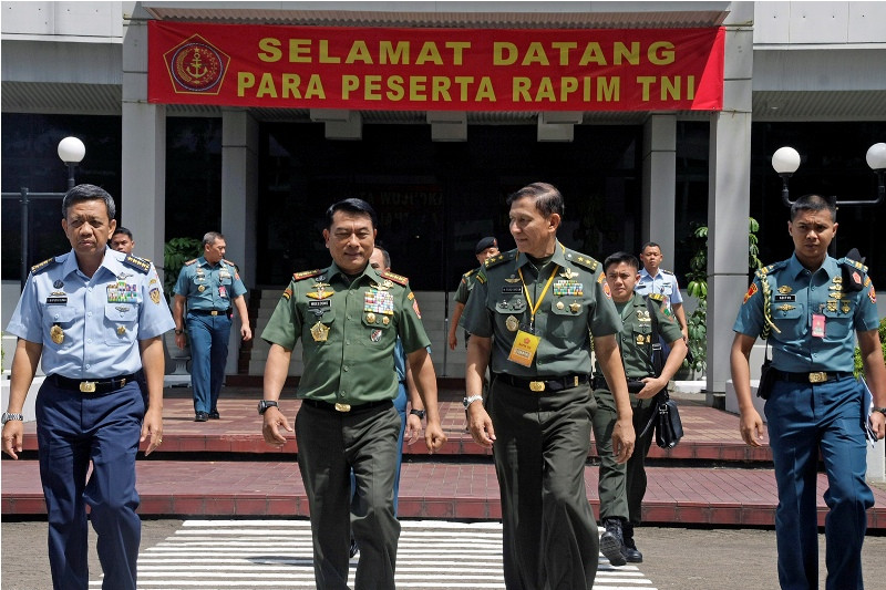 Panglima TNI Jenderal Moeldoko-- MI/Barry Fathahilah