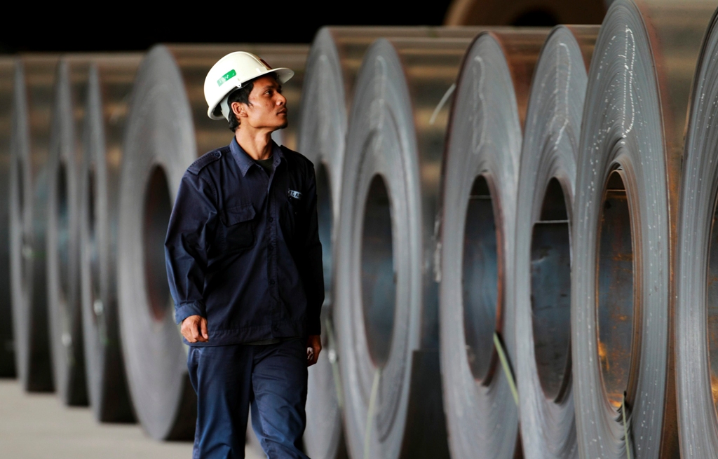 Pabrik Krakatau Steel -- FOTO: REUTERS/BEAWIHARTA