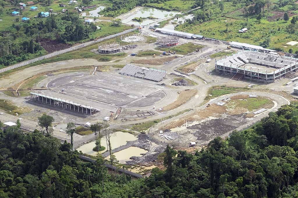 Stadion Lintasan Atletik Mimika Dibangun