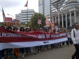 Ribuan Pendukung Budi Gunawan 'Kepung' Istana