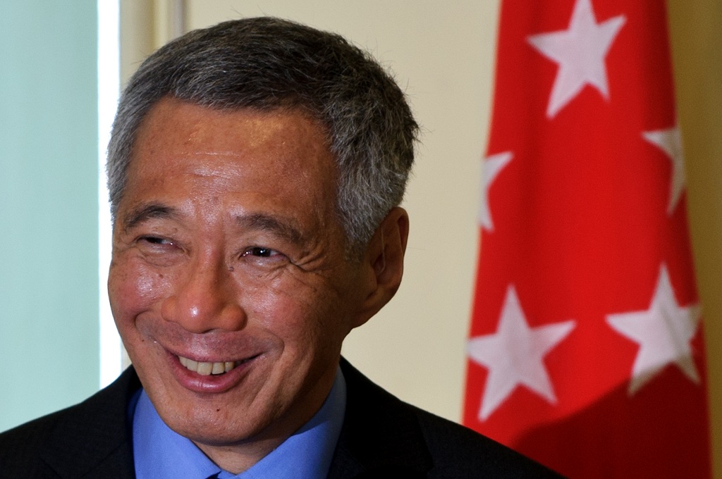 PM Singapura Lee Hsien Loong dalam sebuah acara di Malaysia - AFP / MOHD RASFAN
