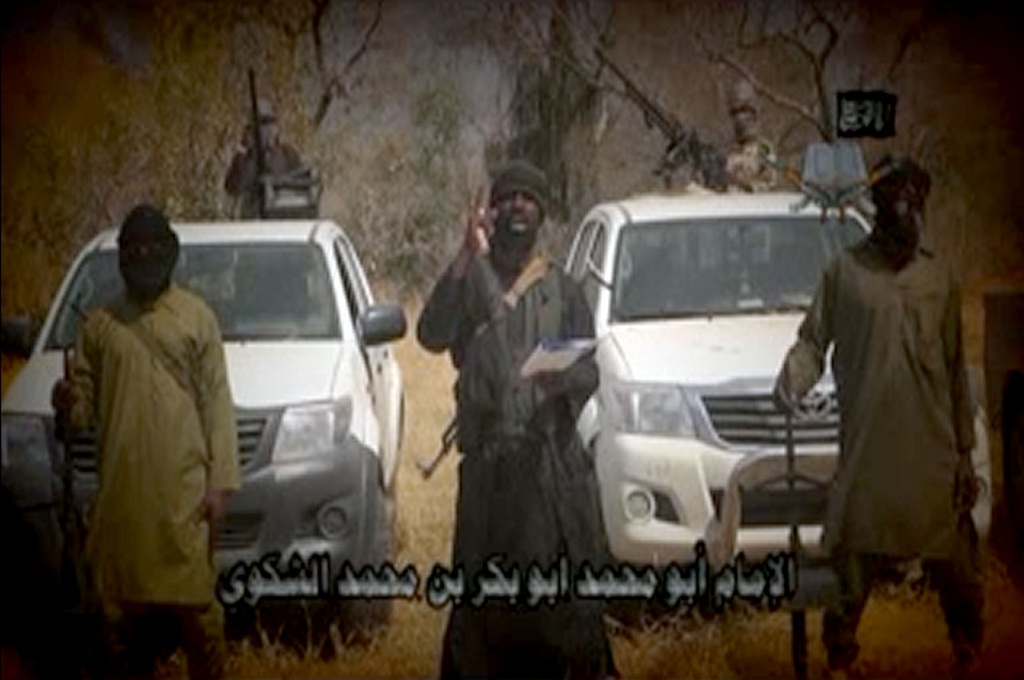Pemimpin grup ekstremis Boko Haram Abubakar Shekau bertekad mengalahkan pasukan gabungan negara-negara Afrika - AFP / HO / BOKO HARAM /