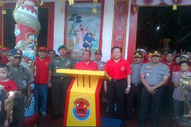 Wali Kota Mojokerto Lepas Kirab Budaya Semarakkan Imlek