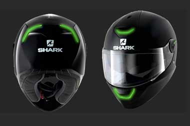 Shark Skwal, Helm Dengan Lampu LED