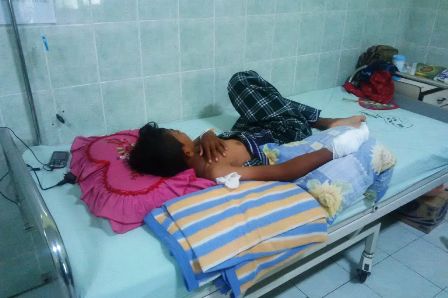 Bocah Korban Ledakan Bom Ikan Larang Penjenguk Menangis