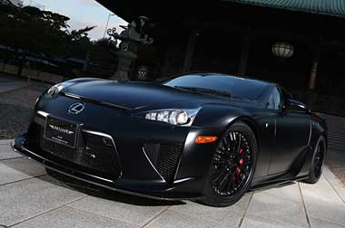 Agresifnya Lexus LFA Dalam Balutan Warna Hitam Satin