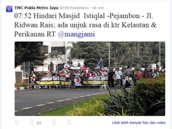 Ribuan Massa Geruduk Kantor Menteri Susi