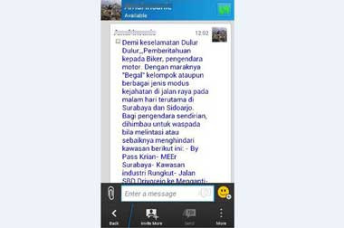 Begal Naik Daun, Beredar Pesan Waspadai Kejahatan Itu di Jatim 