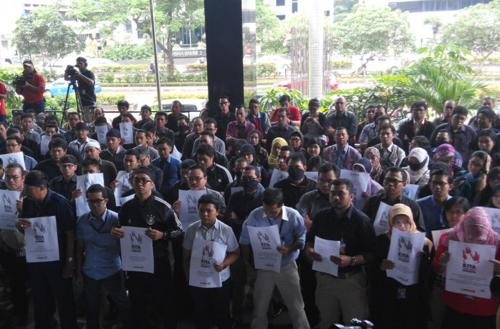 Kasus BG Dilimpahkan ke Kejagung, Ratusan Pegawai KPK Demo