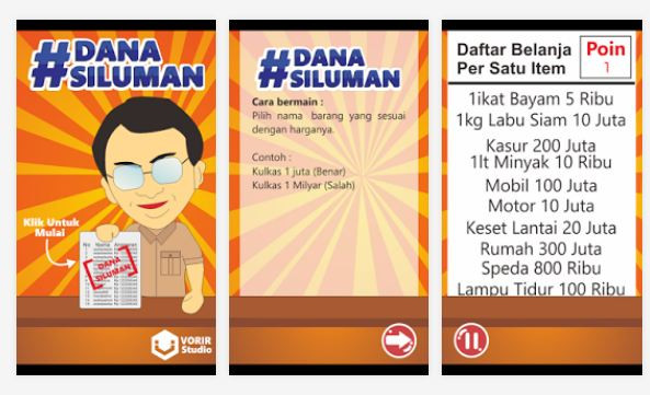 Dana Siluman, Game Lokal yang Siap Bantu Ahok  