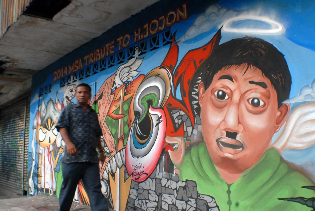 Mural Jojon. Foto: Antara/Lucky R