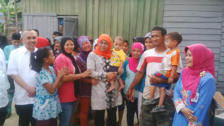 Sambangi Pekanbaru, Menteri Khofifah Tinjau Pelaksanaan Program PKH