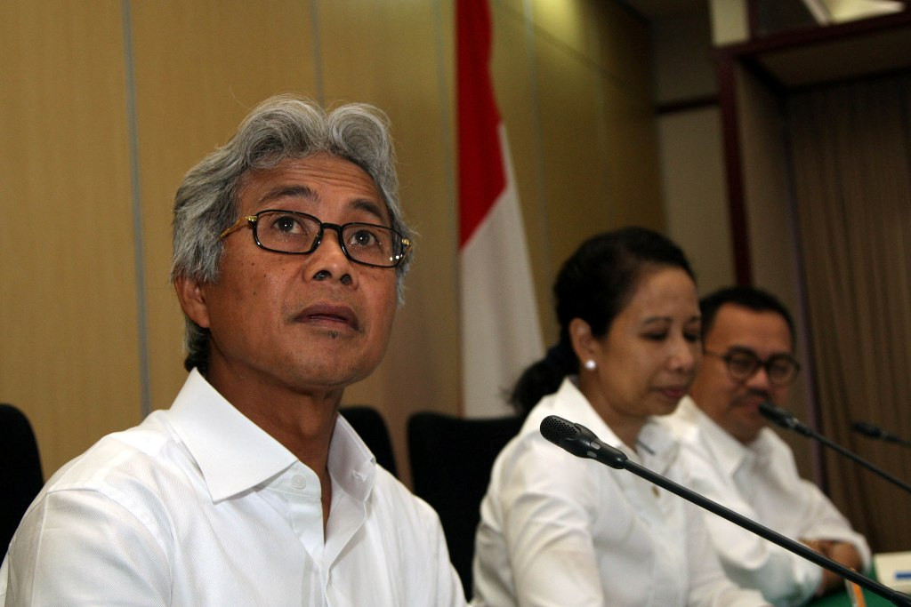 Dirut Pertamina Dwi Soetjipto -- MI/PANCA SYURKANI