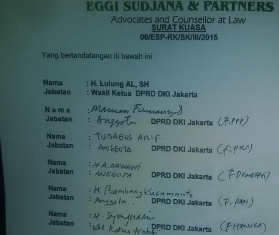 Ini 6 Anggota DPRD yang Laporkan Ahok ke Bareskrim