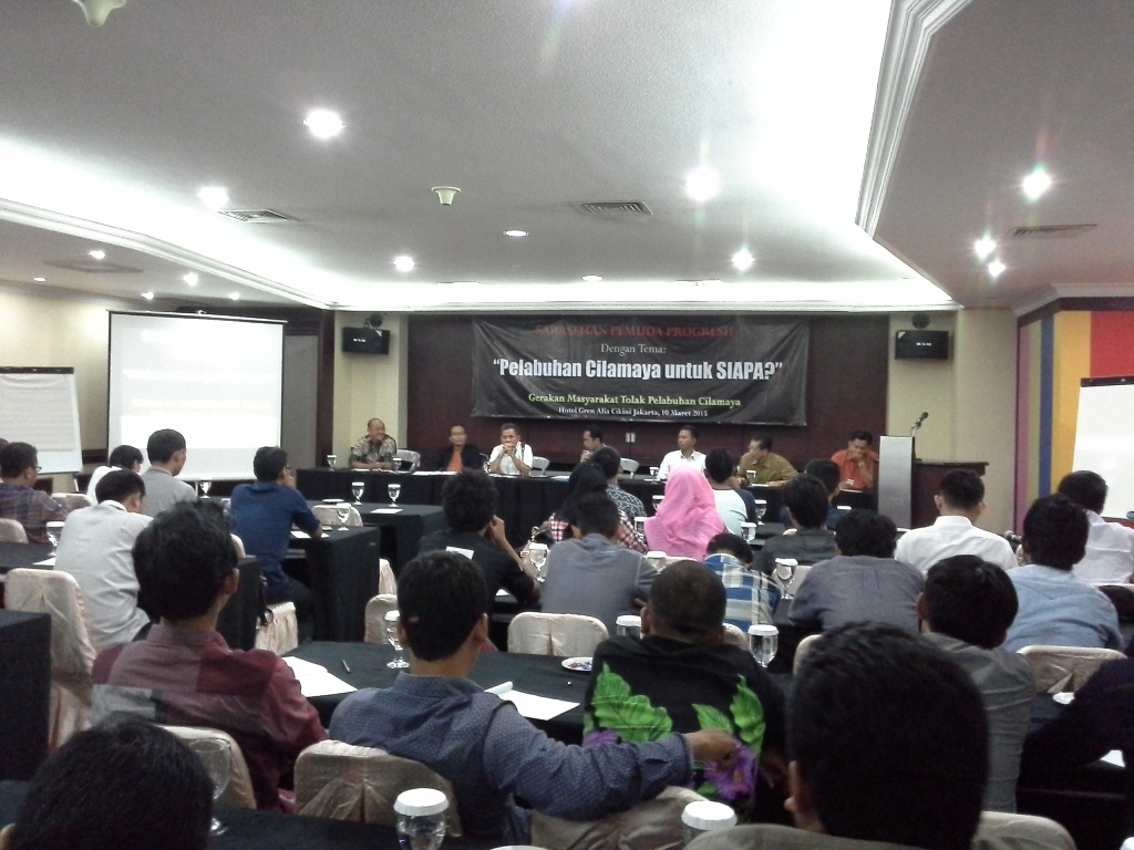 Diskusi pelabuhan Cilamaya -- FOTO: MTVN/Annisa Ayu Artanti