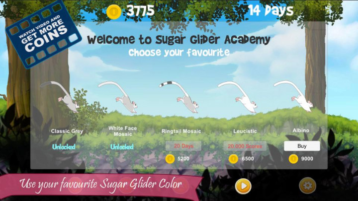 Sugar Glider Academy The Game Hadir di Android