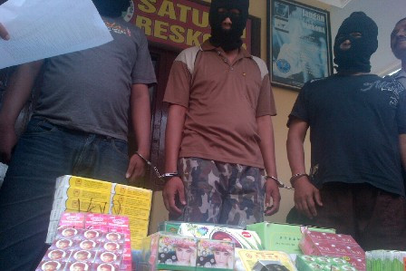 Sindikat Penjual Komestik Ilegal Diringkus Polresta Mojokerto