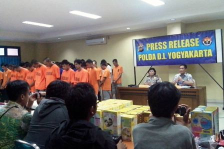 45 Penjahat Diringkus dalam Operasi Curat Progo Polda DIY