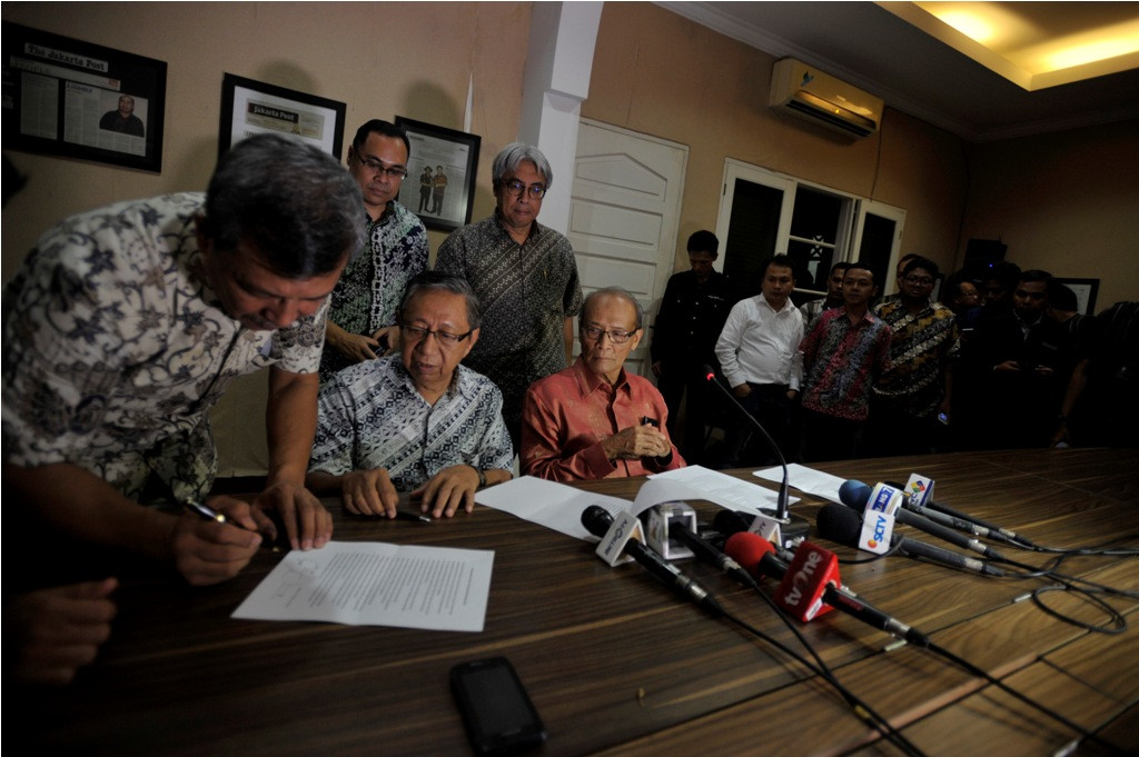 Tim sembilan. (Foto: ANTARA/ISMAR PATRIZKI)