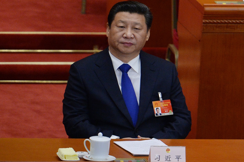 Presiden Tiongkok Xi Jinping menghadiri pembukaan sesi ketiga Kongres Nasional di Beijing - AFP / WANG ZHAO