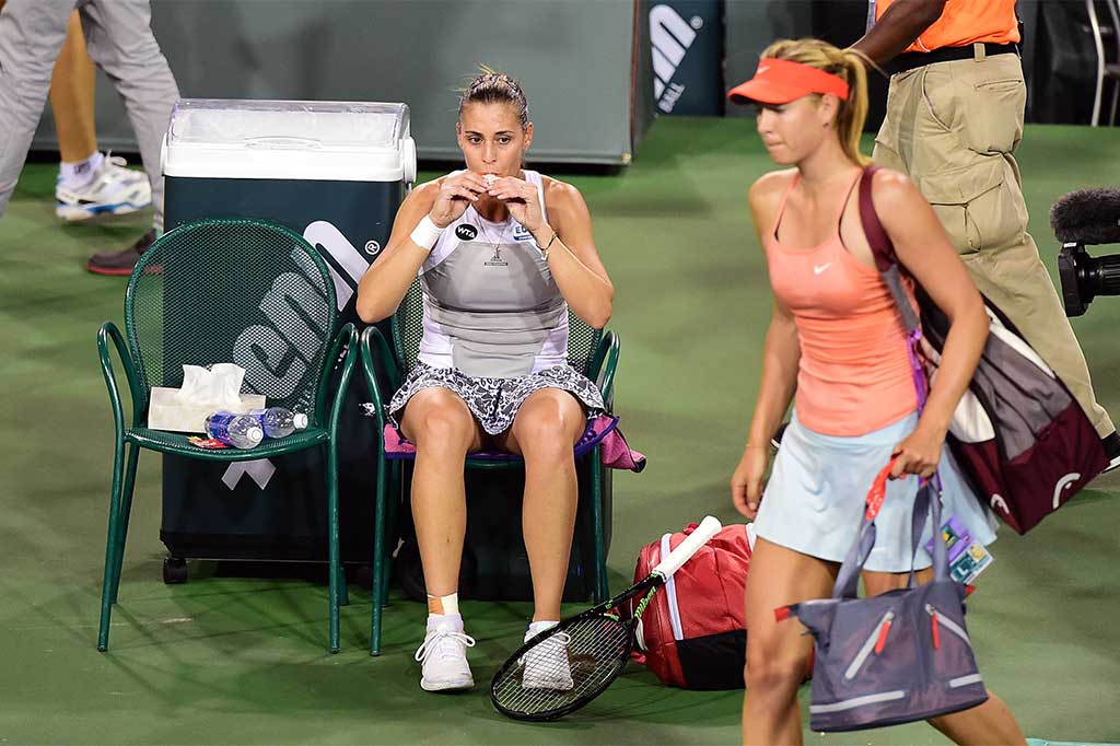 Juara Bertahan Pennetta Singkirkan Sharapova