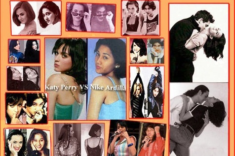 Kemiripan Nike Ardilla & Katy Perry