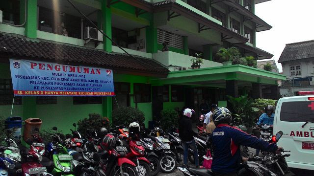 Puskesmas Cilincing, Jalan Kebantengan, Jakarta Utara, Kamis (19/3/2015).MTVN/Damar Iradat