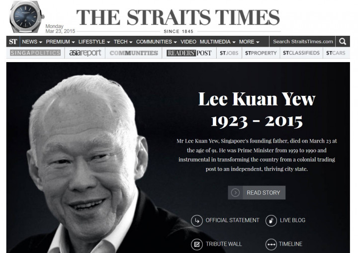Situs Singapura Kenang Lee Kuan Yew