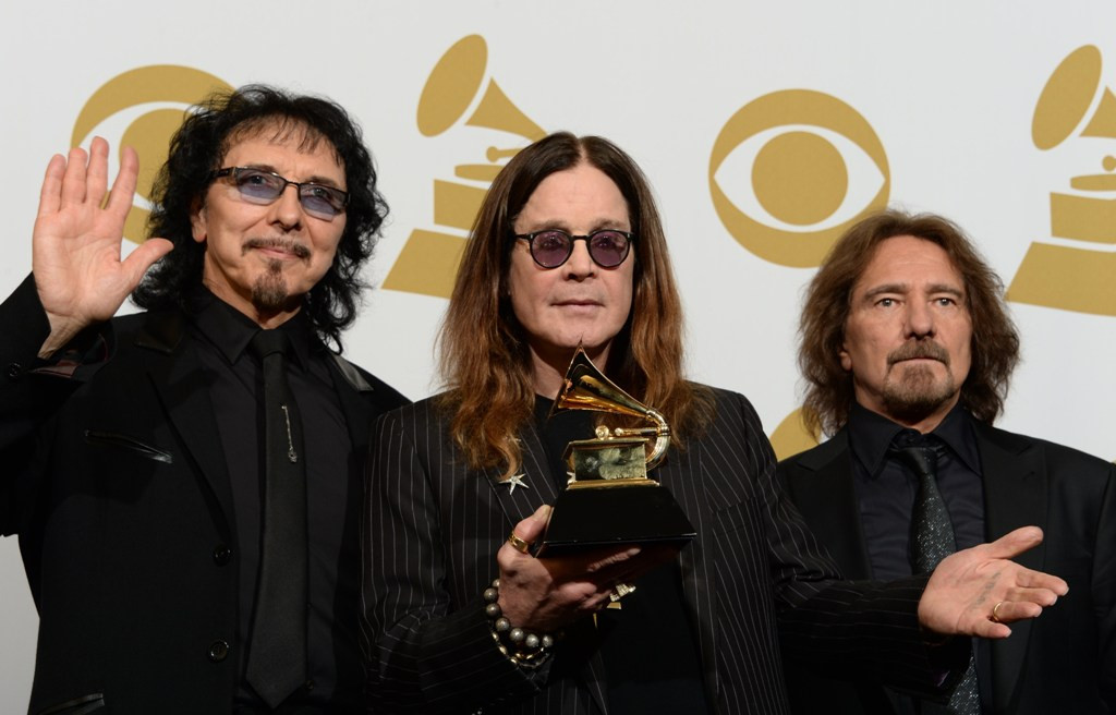 Black Sabbath ketika memenangkan Grammy Awards 2014 kategori Best Metal Performance (Foto:AFP/Joe Klamar)
