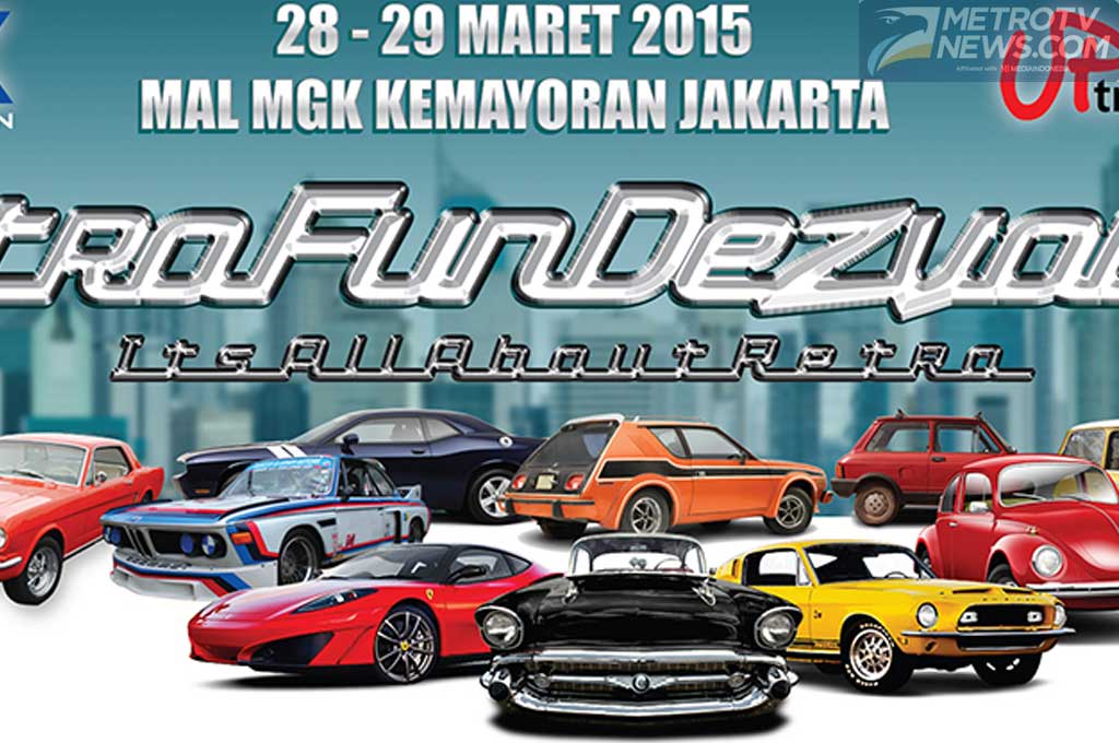 Retro Fun Dezvous, tempat berkumpulnya para pecinta mobil retro dan klasik. 