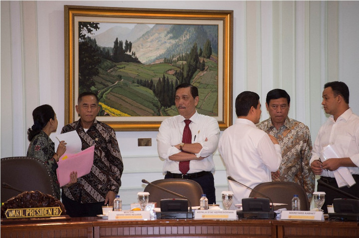 Luhut Panjaitan Kenalkan 5 Anak Buahnya ke Jokowi