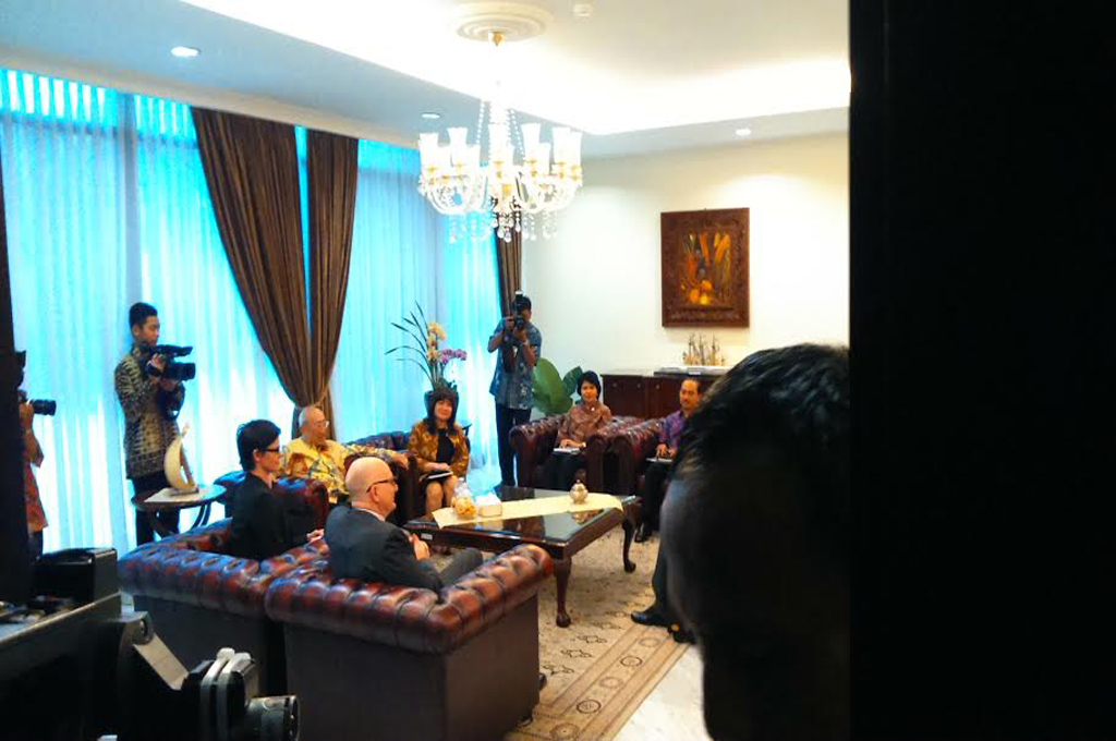 Dubes Baru Australia bertemu JK (MTVN/Dheri)