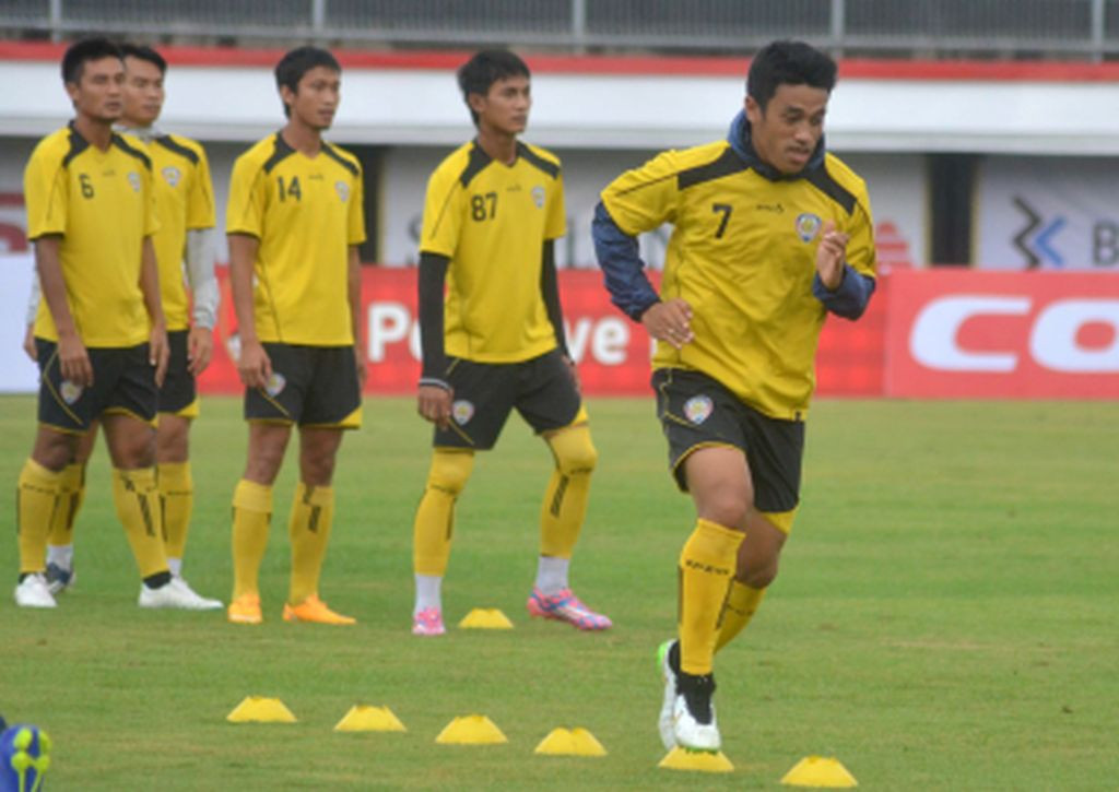 Skuat Arema saat gelar latihan (Foto: Fikri Yusuf/Antara)