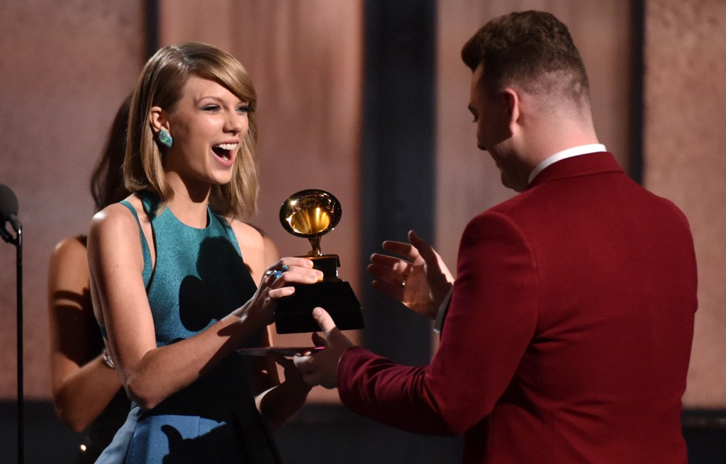 Taylor Swift & Sam Smith (Foto:AFP)