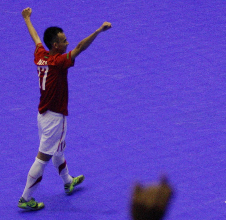 Pemain timnas futsal putra Indonesia Indra Kurnia Purnomo ( FOTO ANTARA/Herka Yanis Pangaribowo)