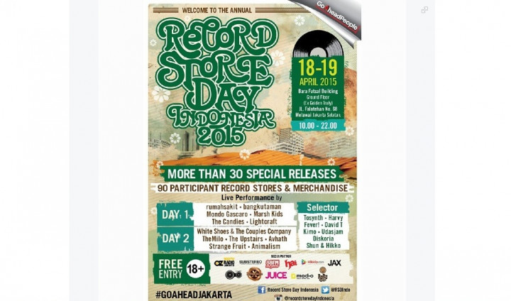 Record Store Day Indonesia Siap Rilis 30 Album