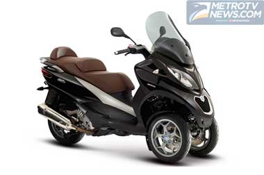 Piaggio Tuntut Yamaha dan Peugeot Terkait Paten Skuter Roda Tiga
