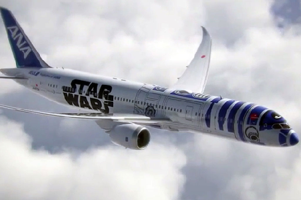 Promosikan Star Wars, Nippon Airways Dicat sebagai R2-D2
