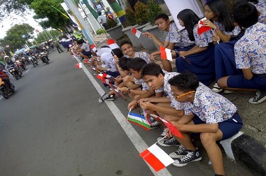 Ribuan Pelajar di Bandung Ikuti Gladi Bersih KAA