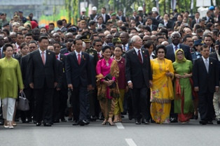 Di Gedung Merdeka, Jokowi Sebut Nama Lima Pemimpin Pencetus KAA 