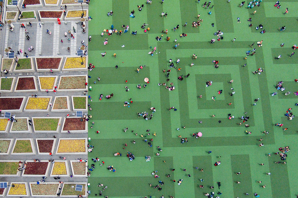 Cantiknya Alun-alun Kota Bandung