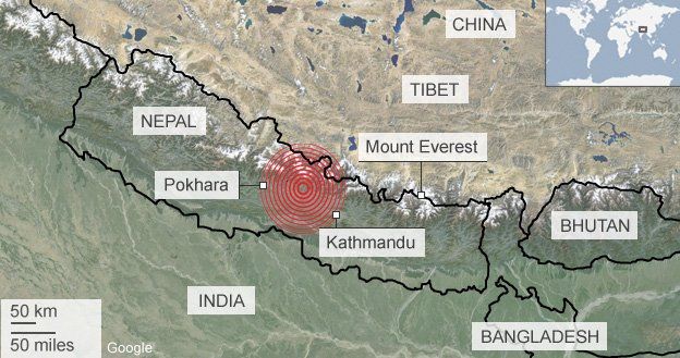 India Terbangkan Bantuan ke Nepal