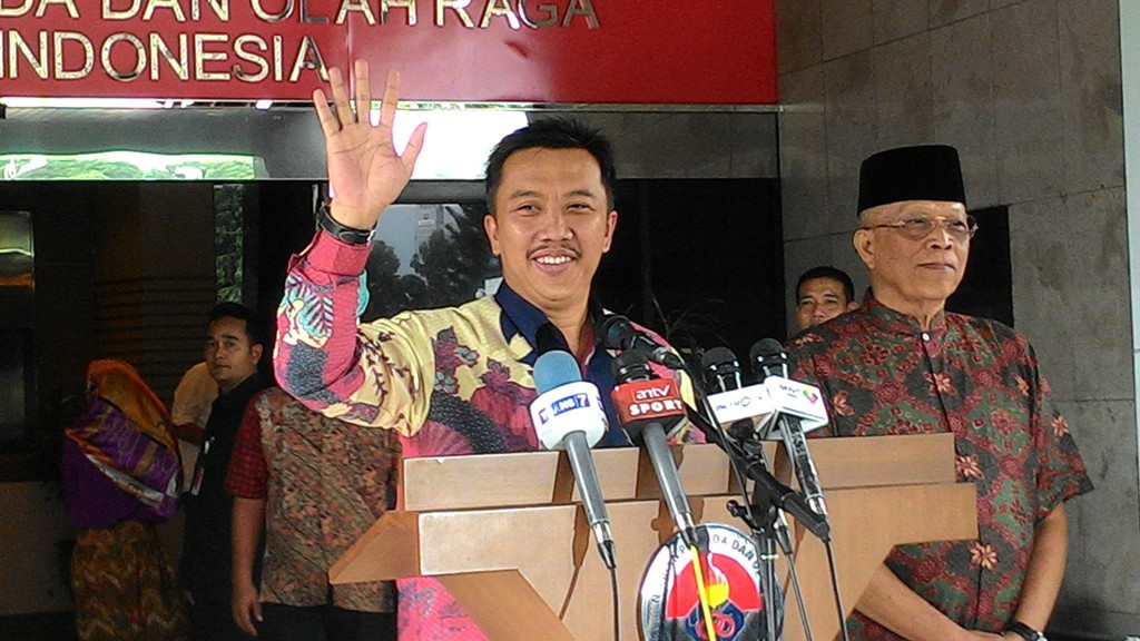 Menpora Imam Nahrawi beserta BOPI memutuskan untuk mengagendakan pertemuan bersama klub Liga Indonesia (MTVN/Patrick)