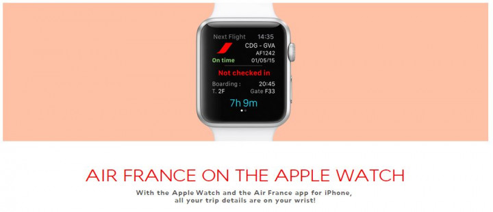Air France Luncurkan Aplikasi untuk Apple Watch 